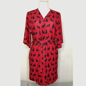 Modcloth Breakfast For Dinner Cat Posing Robe